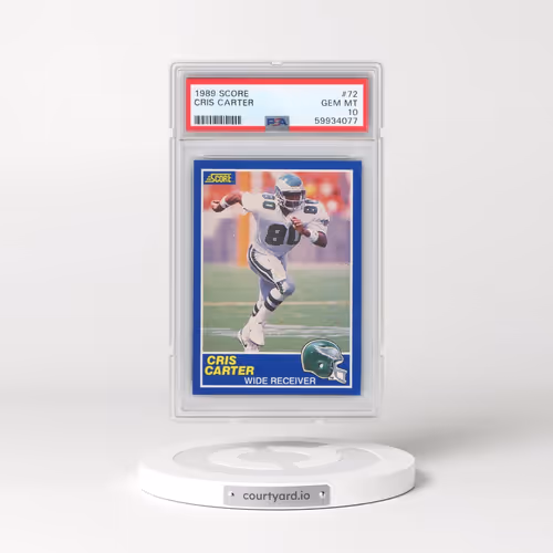 1989 Score #72 Cris Carter (PSA 10 GEM MINT)