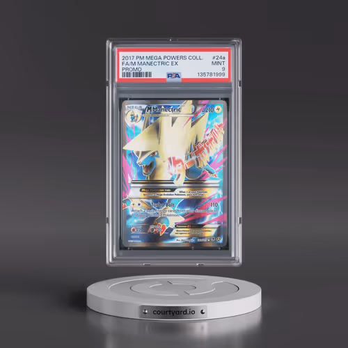 2017 Pokémon Mega Powers Collection Promo #24a M Manectric EX - Holo Full Art (PSA 9 MINT)