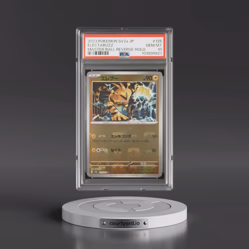 2023 Pokémon Sv2a-Pokémon 151 #125 Electabuzz - Reverse Holo Master Ball (PSA 10 GEM MINT)