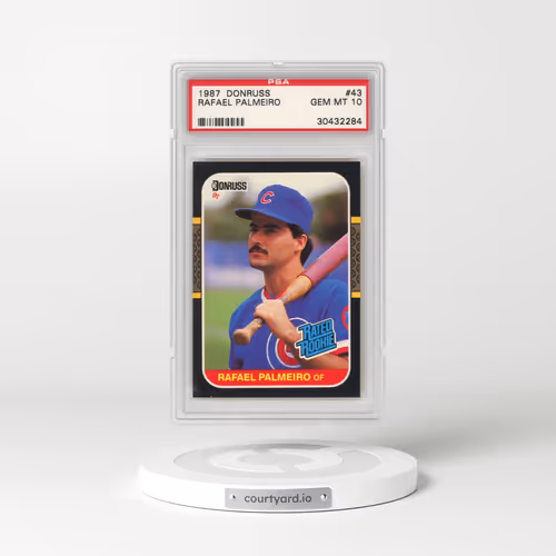 1987 Donruss #43 Rafael Palmeiro (PSA 10 GEM MINT)