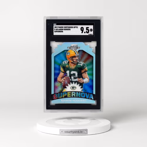 2019 Panini Contenders Optic #S-AR Aaron Rodgers - Supernova (SGC 9.5 MINT+)