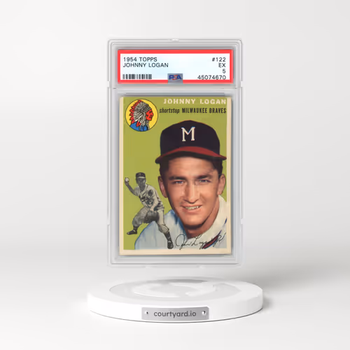 1954 Topps #122 Johnny Logan (PSA 5 EX)