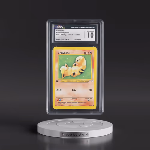 2002 Neo Destiny #68/105 Growlithe - 1st Edition 1st Edition (CGC 10 GEM MINT)