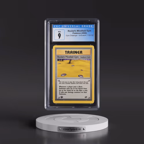 2000 Gym Challenge #119/132 Rocket's Minefield Gym - 1st Edition 1st Edition (CGC 9 MINT)