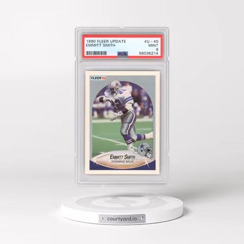1990 Fleer Update #U-40 Emmitt Smith (PSA 9 MINT)
