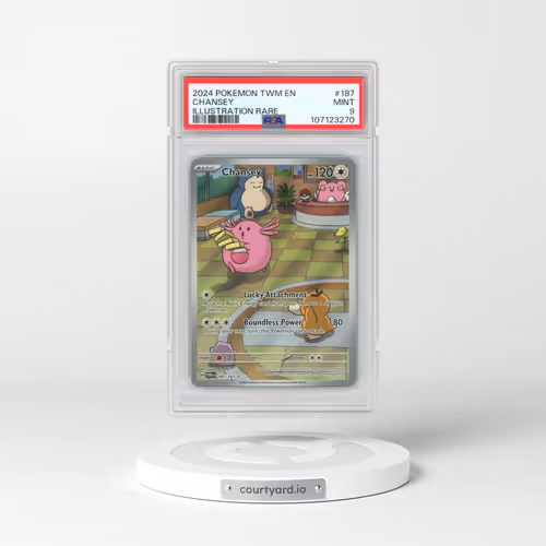 2024 Pokémon Twm EN-Twilight Masquerade #187 Chansey - Illustration Rare (PSA 9 MINT)
