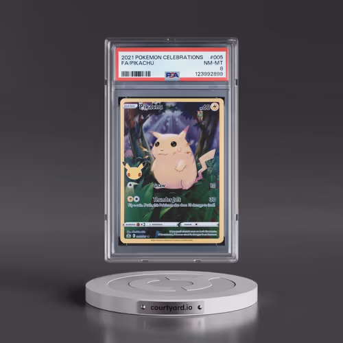 2021 Pokémon Celebrations #005 Pikachu - Full Art (PSA 8 NM-MT)