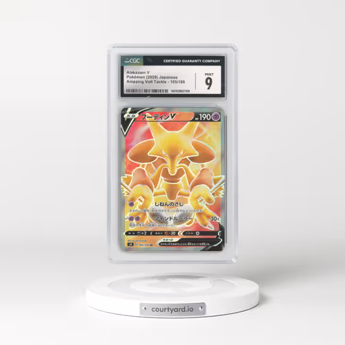 2020 Amazing Volt Tackle #105/100 Alakazam V - Holo (CGC 9 MINT)