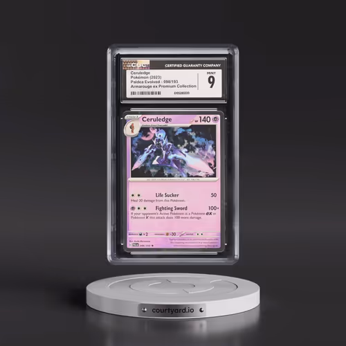 2023 Paldea Evolved - PAL EN #098/193 Ceruledge - Armarouge ex Premium Collection (Cosmos Holo) (CGC