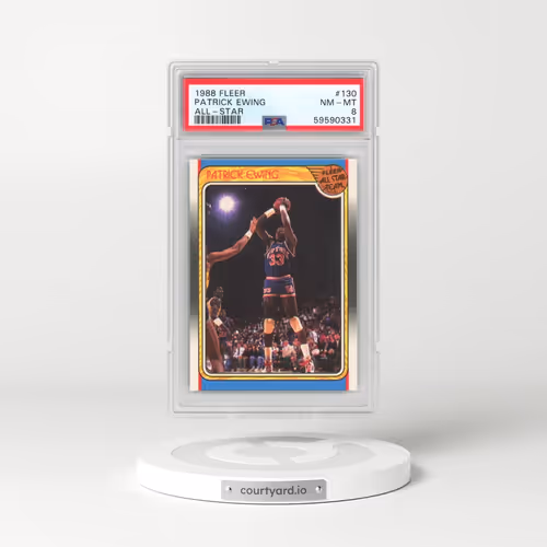 1988 Fleer #130 Patrick Ewing - All-Star (PSA 8 NM-MT)