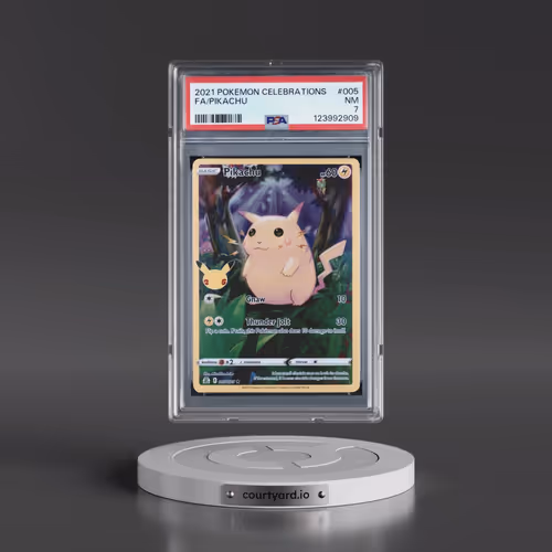 2021 Pokémon Celebrations #005 Pikachu - Full Art (PSA 7 NM)