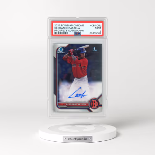 2022 Bowman Chrome Prospect Autographs #CPACRL Ceddanne Rafaela (PSA 9 MINT)