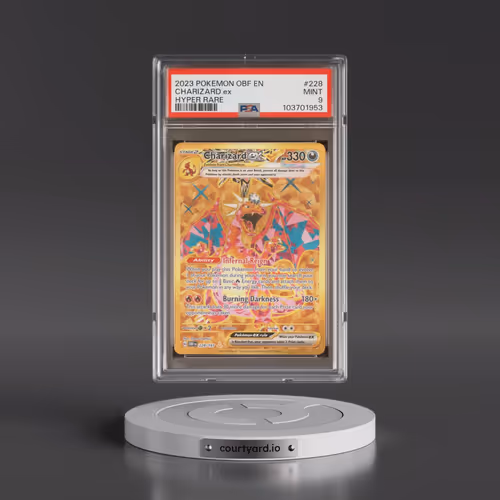 2023 Pokémon Obf EN-Obsidian Flames #228 Charizard EX - Holo Hyper Rare (PSA 9 MINT)