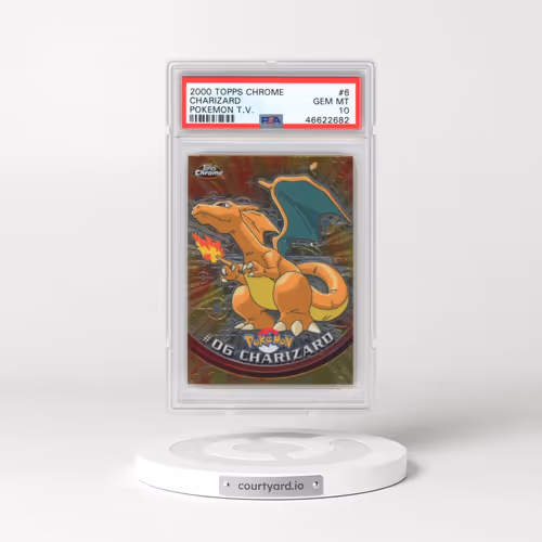 2000 Topps Chrome Pokémon T.V. #6 Charizard (PSA 10 GEM MINT)