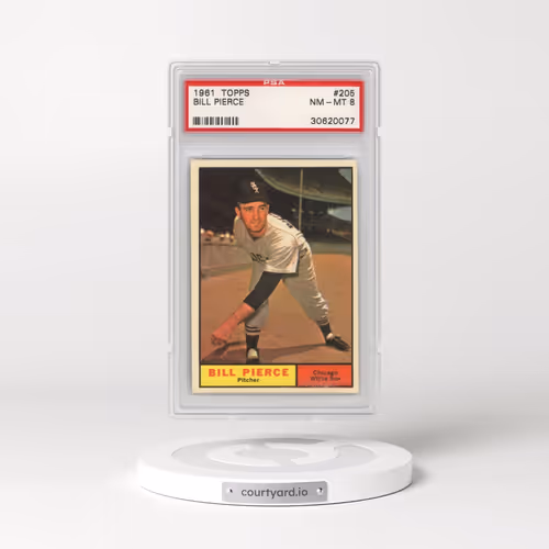 1961 Topps #205 Bill Pierce (PSA 8 NM-MT)