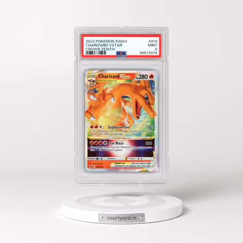 2023 Pokémon Sword and Shield Crown Zenith #019 Charizard Vstar (PSA 9 MINT)