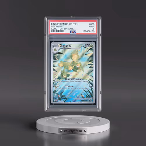 2025 Pokémon Wht EN-White Flare #089 Leavanny - Illustration Rare (PSA 9 MINT)