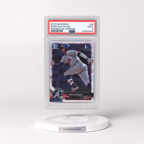 2018 Bowman Prospects Chrome #46 Cristian Pache (PSA 9 MINT)