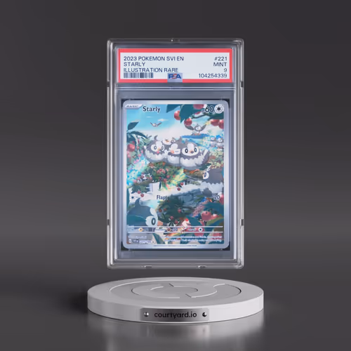 2023 Pokémon Svi EN-Scarlet & Violet #221 Starly - Illustration Rare (PSA 9 MINT)