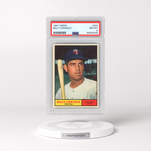 1961 Topps #504 Billy Consolo (PSA 8 NM-MT)