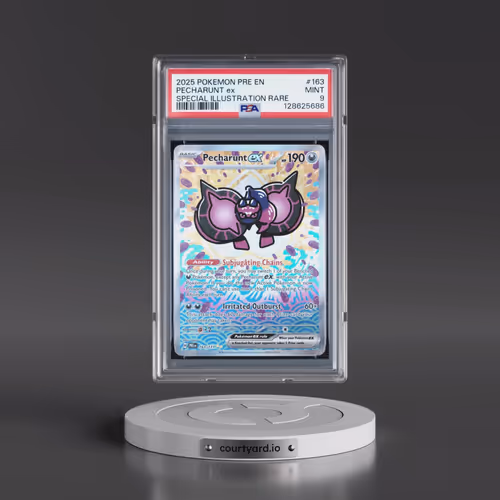2025 Pokémon Pre EN-Prismatic Evolutions #163 Pecharunt EX - Holo Special Illustration Rare (PSA 9 M