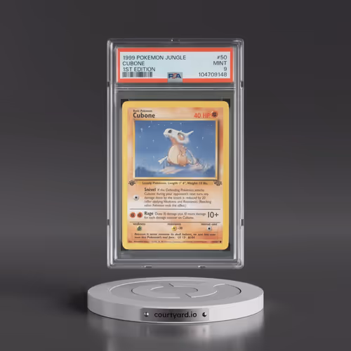 1999 Pokémon Jungle #50 Cubone - 1st Edition (PSA 9 MINT)
