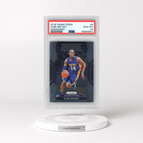 2018 Panini Prizm Dominance #6 Kobe Bryant (PSA 10 GEM MINT)