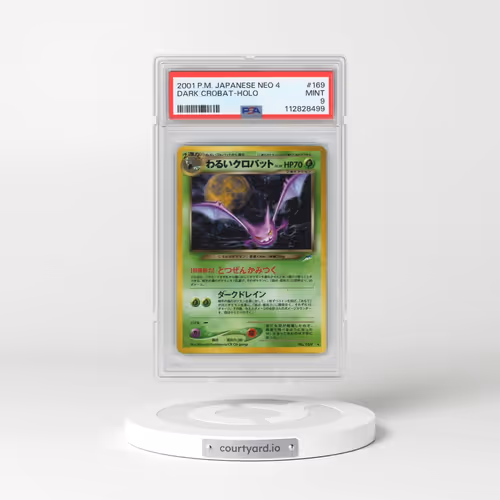 2001 Pokémon Neo 4 #169 Dark Crobat - Holo (PSA 9 MINT)