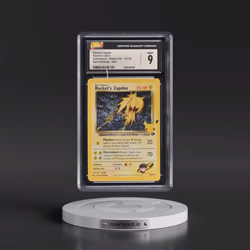2021 Celebrations - Classic Collection #15/132 Rocket's Zapdos - Gym Challenge Holo (CGC 9 MINT)