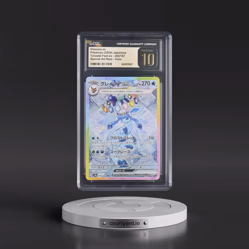 2024 High Class Pack: Terastal Fest ex - sv8a #206/187 Glaceon ex - Special Art Rare Holo (CGC 10 PR