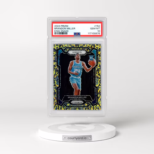 2023 Panini Prizm #152 Brandon Miller - King Snake (PSA 10 GEM MINT)
