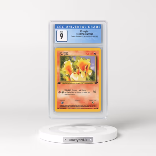 2000 Team Rocket #64/82 Ponyta - 1st Edition 1st Edition (CGC 9 MINT)