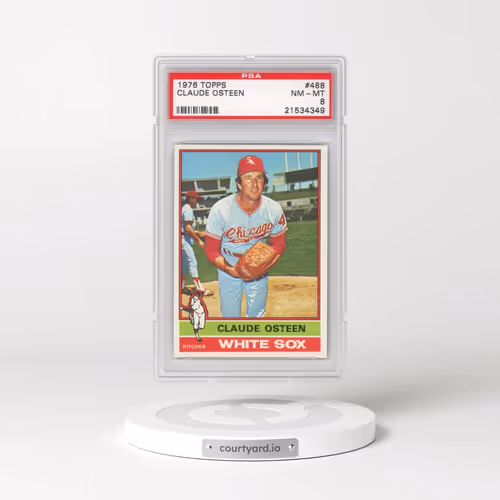 1976 Topps #488 Claude Osteen (PSA 8 NM-MT)