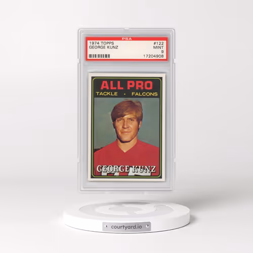 1974 Topps #122 George Kunz (PSA 9 MINT)