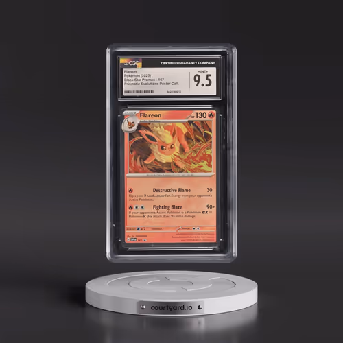 2025 Pokémon Svp EN-SV Black Star Promo #167 Flareon - Prismatic Evolutions Poster Collection (CGC 9