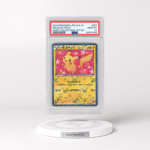 2013 Pokémon Black & White Shiny Collection #007 Pikachu - 1st Edition Holo (PSA 10 GEM MINT)
