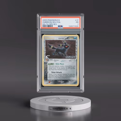 2005 Pokémon EX Delta Species #17 Umbreon - Reverse Foil (PSA 1 PR)