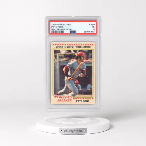 1978 O-Pee-Chee #240 Pete Rose - Record Breaker (PSA 5 EX)