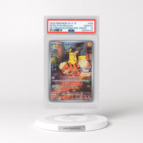 2023 Pokémon SV-P Promo #098 Detective Pikachu - Detective Pikachu Returns Pre-Order (PSA 10 GEM MINT)