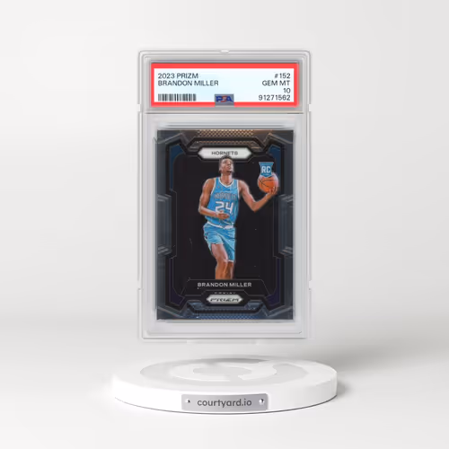 2023 Panini Prizm #152 Brandon Miller (PSA 10 GEM MINT)