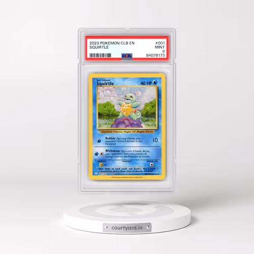 2023 Pokémon Clb-Trading Card Game Classic Blastoise & Suicune EX Deck #001 Squirtle (PSA 9 MINT)