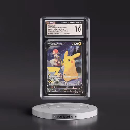 2021 VMAX Climax #222/184 Pikachu V - Character Super Rare Holo (CGC 10 GEM MINT)