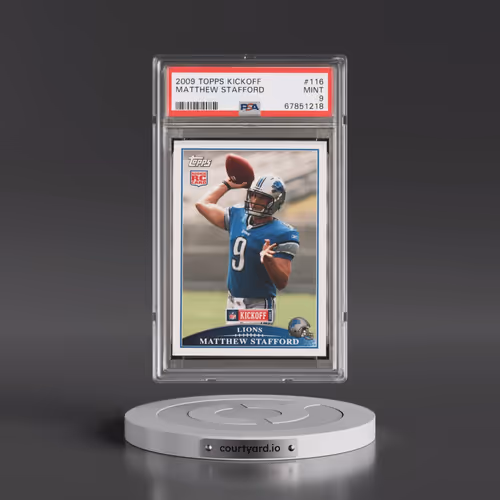 2009 Topps Kickoff #116 Matthew Stafford (PSA 9 MINT)