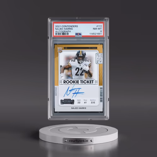 2021 Panini Contenders #111 Najee Harris - Autograph (PSA 8 NM-MT)