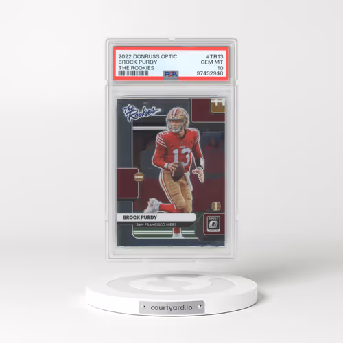 2022 Panini Donruss Optic the Rookies #TR13 Brock Purdy (PSA 10 GEM MINT)