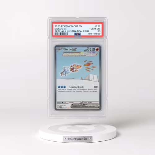 2023 Pokémon Obf EN-Obsidian Flames #222 Eiscue EX - Holo Special Illustration Rare (PSA 10 GEM MINT