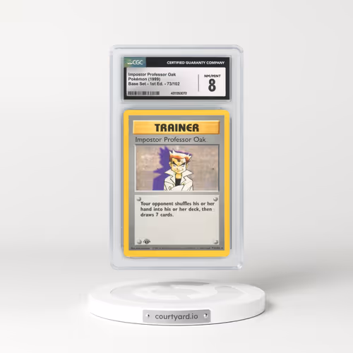 1999 Base Set #73 Impostor Professor Oak - 1st Edition (CGC 8 NM-MT)