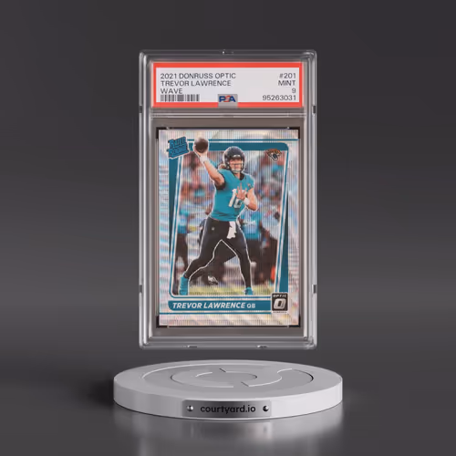 2021 Panini Donruss Optic #201 Trevor Lawrence - Wave (PSA 9 MINT)