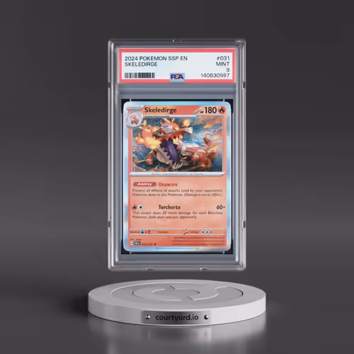 2024 Pokémon Ssp EN-Surging Sparks #031 Skeledirge (PSA 9 MINT)