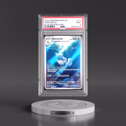 2023 Pokémon Mew EN-151 #171 Wartortle - Illustration Rare (PSA 9 MINT)